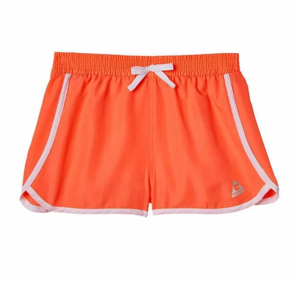 NEW Gerry Girls 3-pc Swimsuit Set‎ Neon Orange Pink 12 Tankini Bikini Shorts